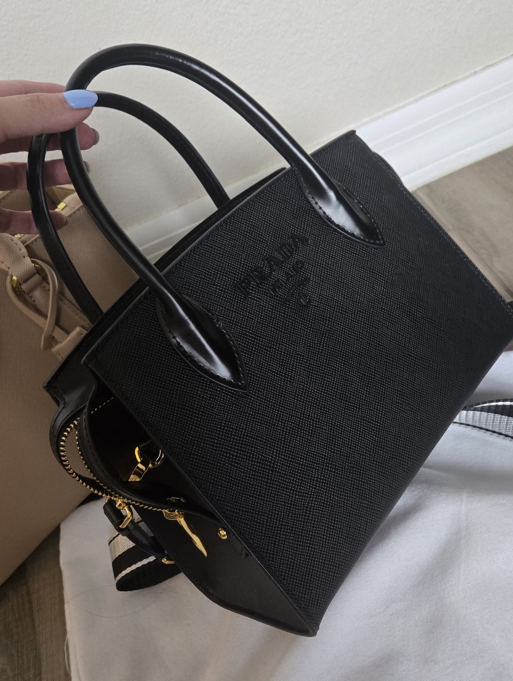 Black Top-Handle Bag
